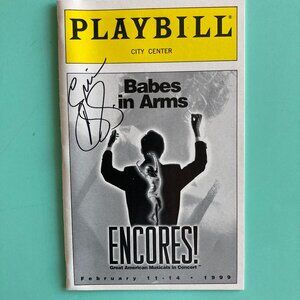 Erin Dilly (Only) Signed Playbill Babes in Arms Christopher Fitzgerald Encores